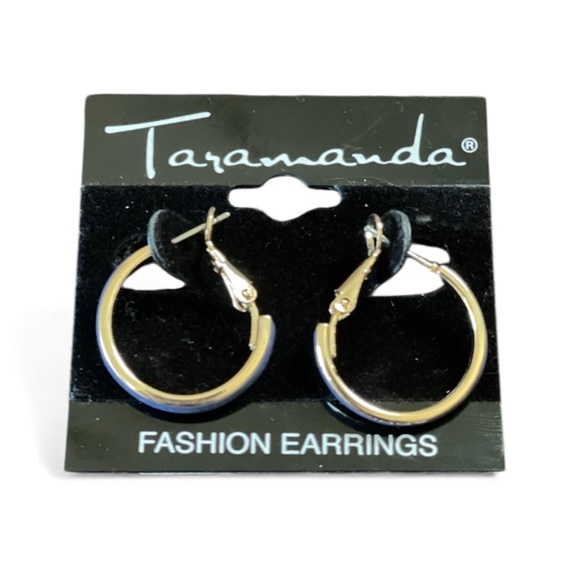 Taramanda Jewelry - Gold and Blue Hoop Earrings — Taramanda